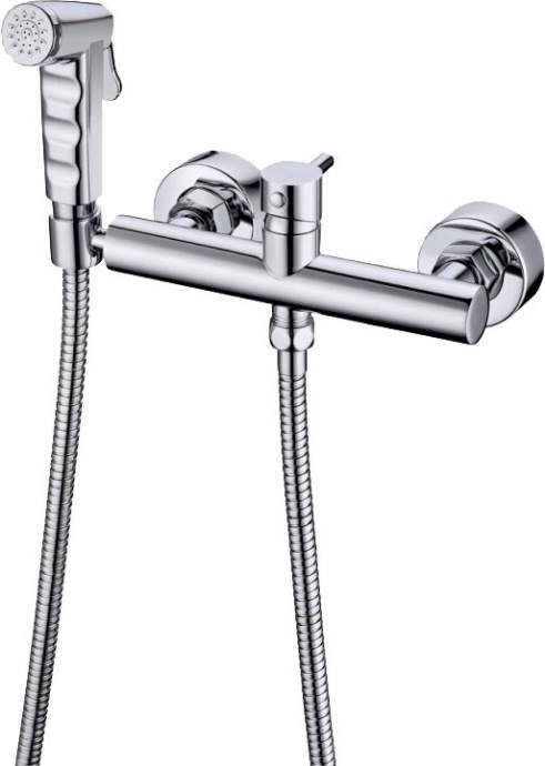 Гигиенический душ Bravat D9140CP-RUS со смесителем, хром - 0