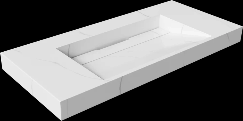 Раковина - столешница Art Flat 100 белый 859-100-CLCT - 0