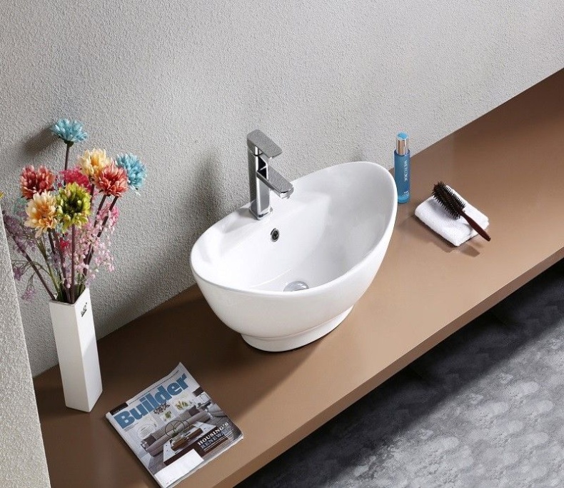 Раковина накладная Ceramalux N белый  9018 - 10