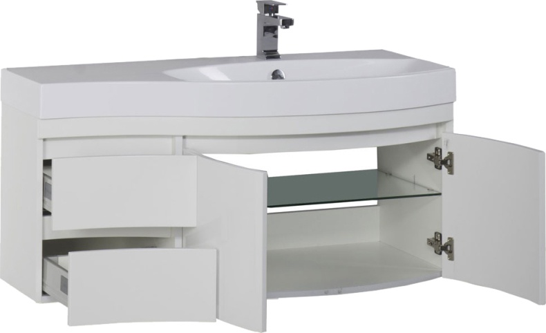 Тумба с раковиной Aquanet Опера 2-115 белая R 169654 - 4