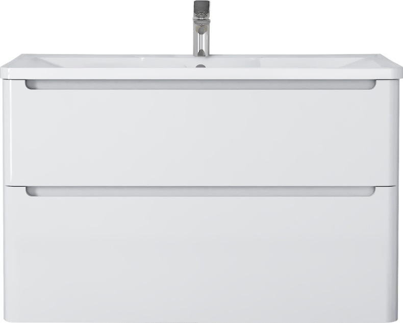 Тумба с раковиной STWORKI Монтре 100 белая 555337 - 7