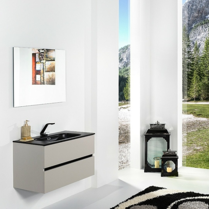 Тумба под раковину Armadi Art Vallessi 100 бежевый матовый 837-100-C mat - 1