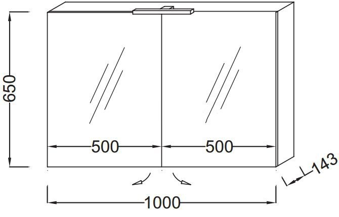 Зеркало-шкаф Jacob Delafon   EB797RU-G1C - 1