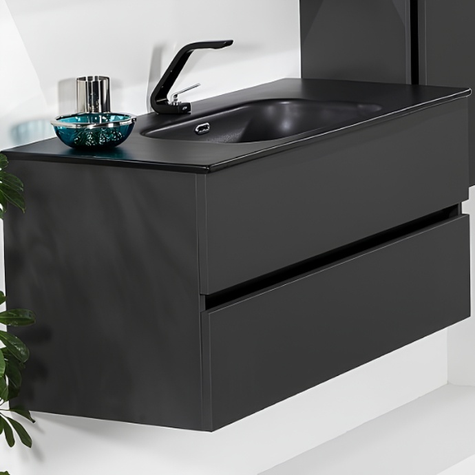 Тумба под раковину Armadi Art Vallessi 120 черный матовый 837-120-A mat - 0