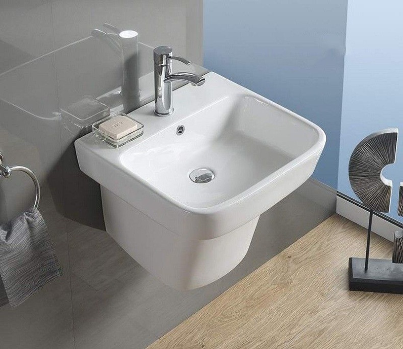 Раковина подвесная CeramaLux NB 50.5 см белый  NB164 - 4