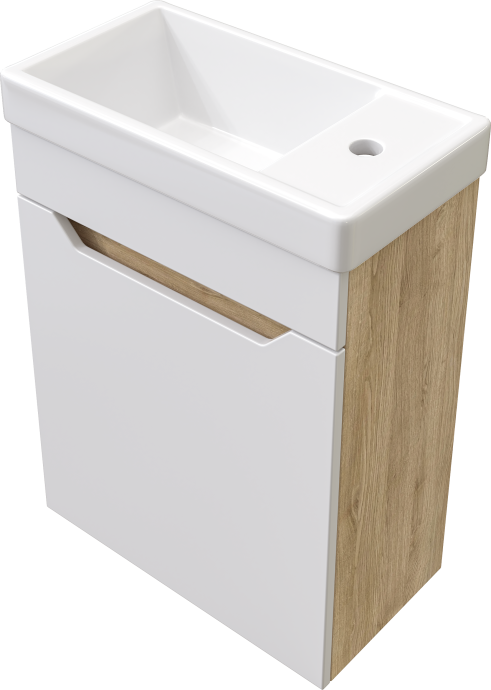 Тумба с раковиной DIWO Архангельск 40 дуб сонома, подвесная 569573 - 8