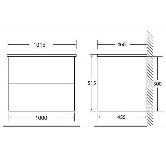 Тумба с раковиной BelBagno Etna 100 белый у - 10