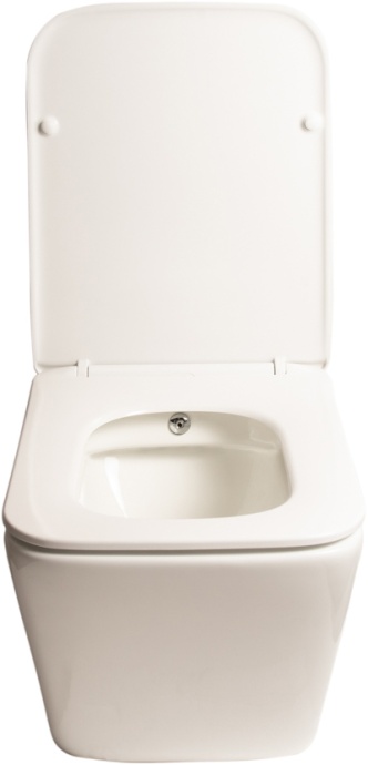 Унитаз подвесной SantiLine SL-5004SM-BD безободковый, с микролифтом - 3