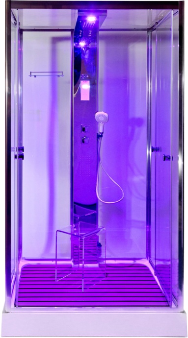 Душевая кабина DETO Z122ESPOOSTEAM с средним поддоном, с хамамом - 6