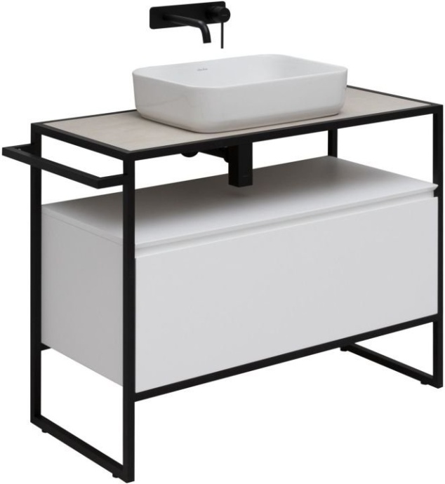 1.31003.WM PRIORITY Тумба 100, white matt (274302) - 0