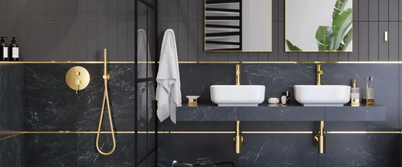 Смеситель для раковины Excellent Pi золото AREX.1202GL - 1