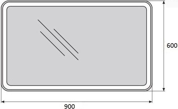 Зеркало BelBagno SPC-MAR-900-600-LED-BTN - 4