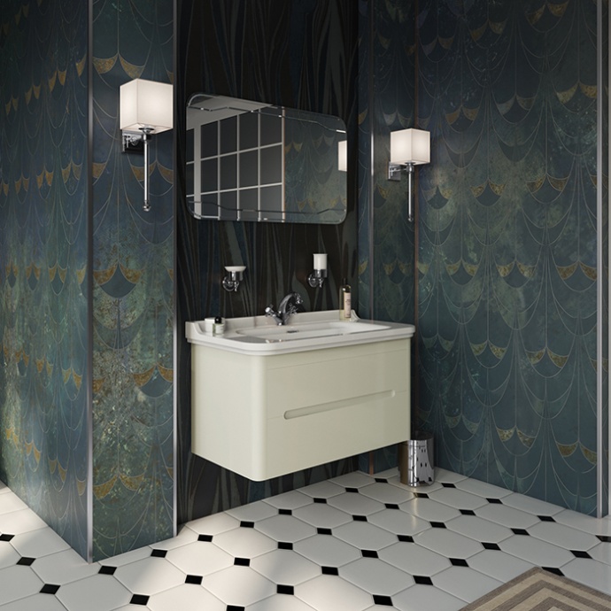 Kerasan Waldorf База подвесная под раковину 100см, с 2-мя ящиками, цвет bi vaniglia matt 925530 - 0