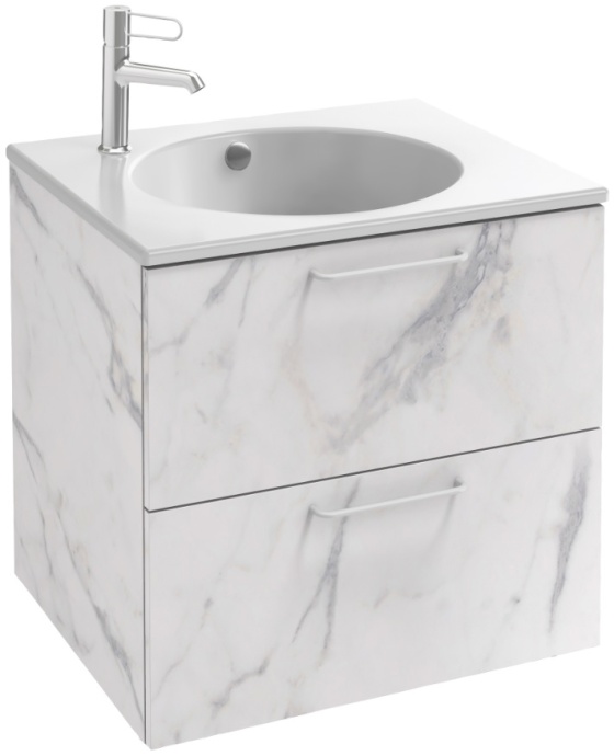 Тумба под раковину Jacob Delafon Odeon Rive Gauche 60 белый - хром EB2520-R5-NR4 - 0