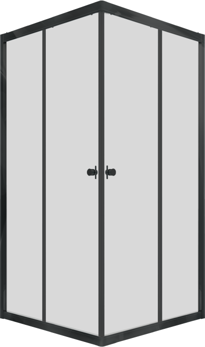 Душевой уголок DIWO Анапа 90х90, профиль черный матовый Щ0000055508 - 4