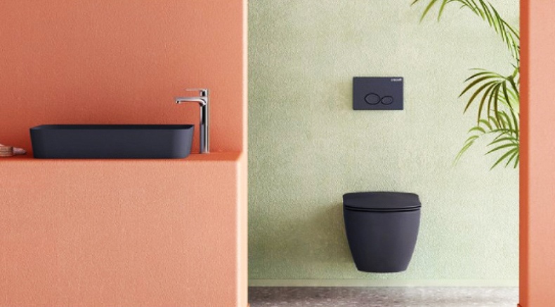 Унитаз биде Creavit Free FE320-00SM00E-0000 подвесной Черный матовый без сиденья - 1