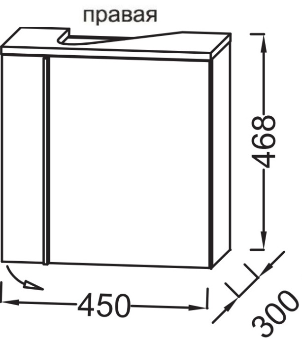 EB3045D-E73 NOUVELLE VAGUE Тумба под рукомойник, фактурный дуб - 1
