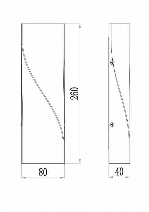 Уличный настенный светодиодный светильник Maytoni Twist O040WL-L11W3K - 1