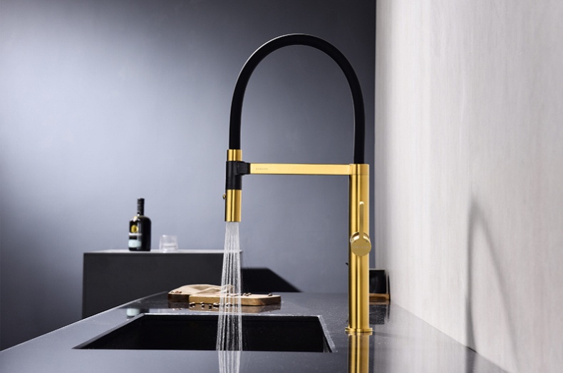 Смеситель для кухни Paulmark Leader брашированное золото Le214101-BG - 3