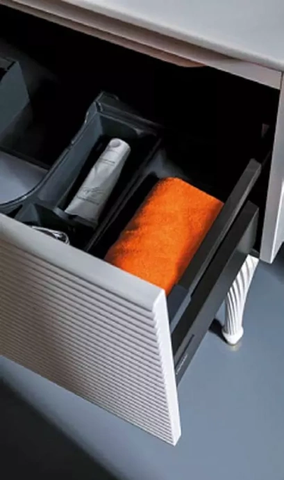 Тумба под раковину Armadi Art Vallessi Avangarde Linea 100 белый - золото 842-100-WG - 4