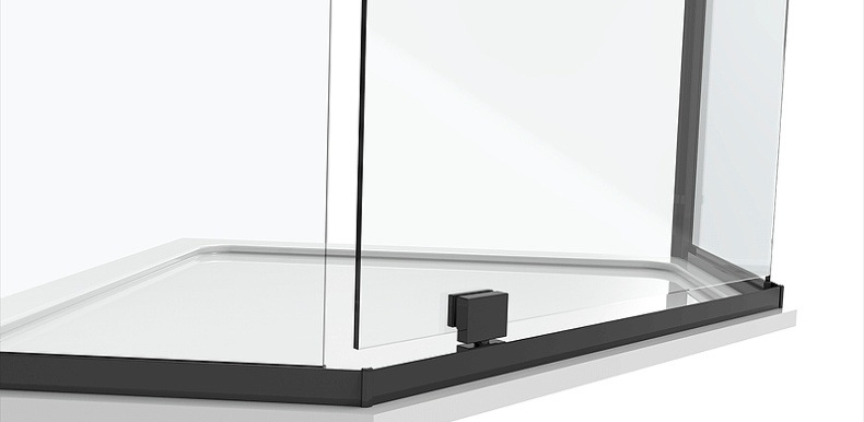 Душевой уголок Black&White Stellar Wind 100х100 черный матовый 8751010 - 2