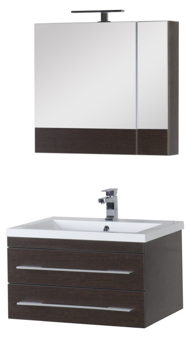 Зеркало-шкаф Aquanet Нота 75 камерино венге 00159109 - 10