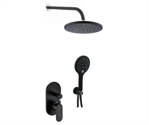 A16777 Встраиваемый комплект для душа с верхней душевой насадкой и лейкой - 0