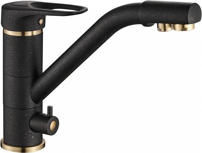 Смеситель Steel Hammer SH 321 BLACK BR для кухонной мойки - 0