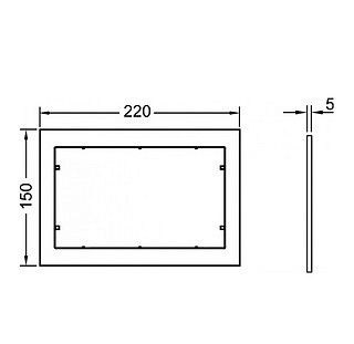 Кнопка смыва Tece Now хром матовый  9240412 - 2
