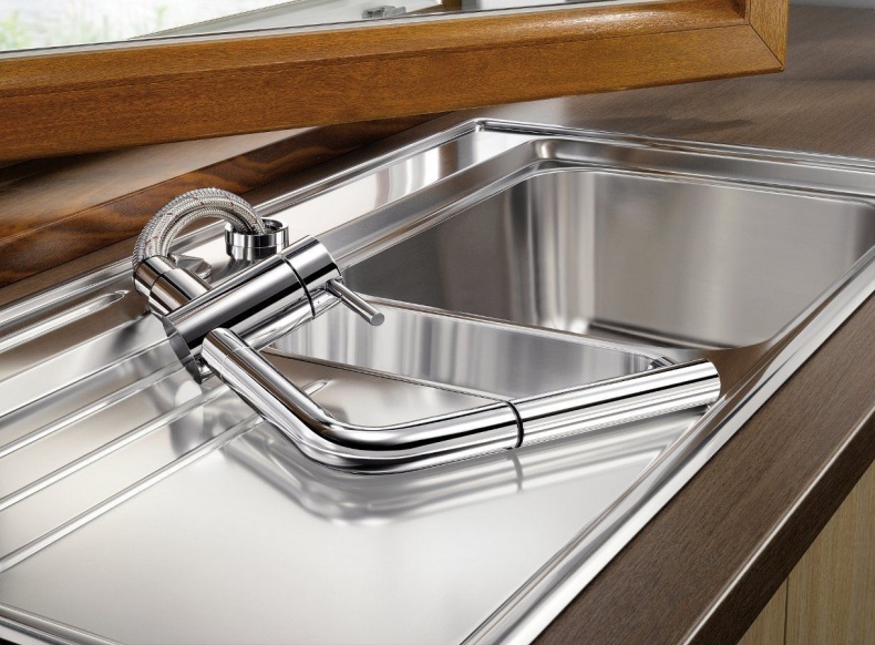 Смеситель для кухонной мойки Blanco Linus хром  512402 - 5