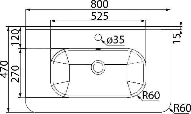 Тумба с раковиной Iddis Brick 80 BRI80W0i95K - 10