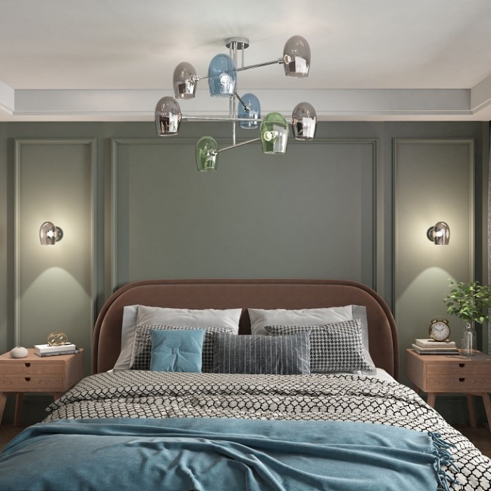 Люстра на штанге Eurosvet Gardie 70141/8 хром - 1