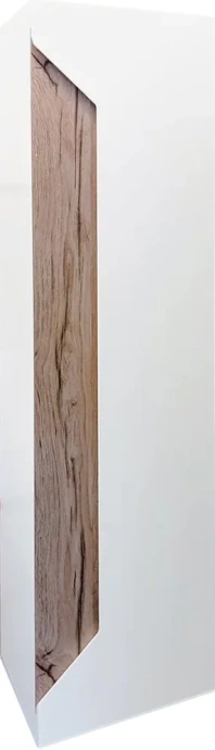 Шкаф-пенал Бриклаер Брайтон белый матовый/дуб кера  4627125415746 - 0