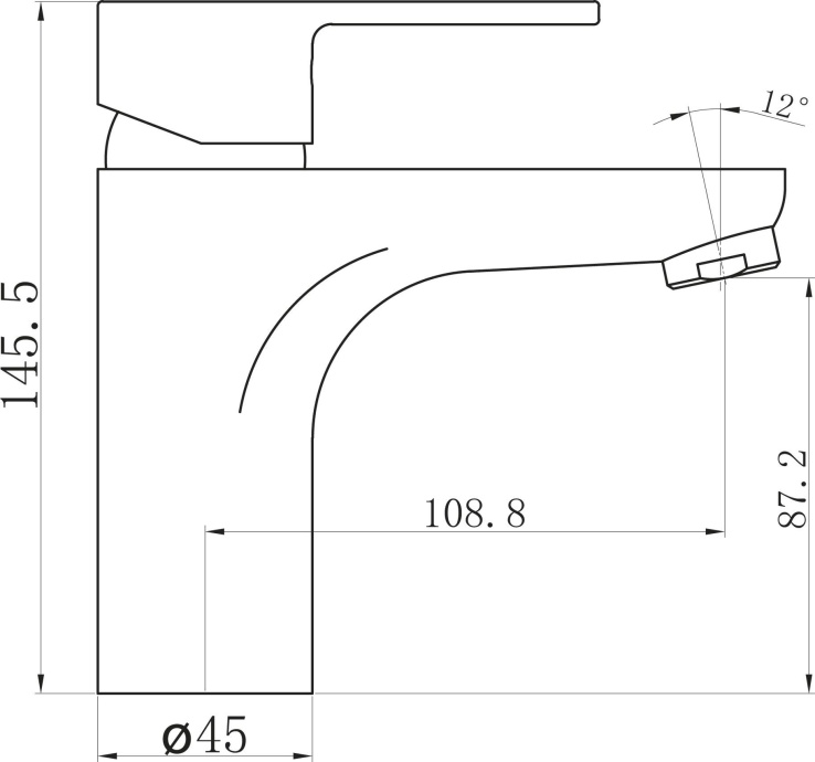 Смеситель BelBagno Loyd LOY LVM CRM для раковины LOY-LVM-CRM - 1