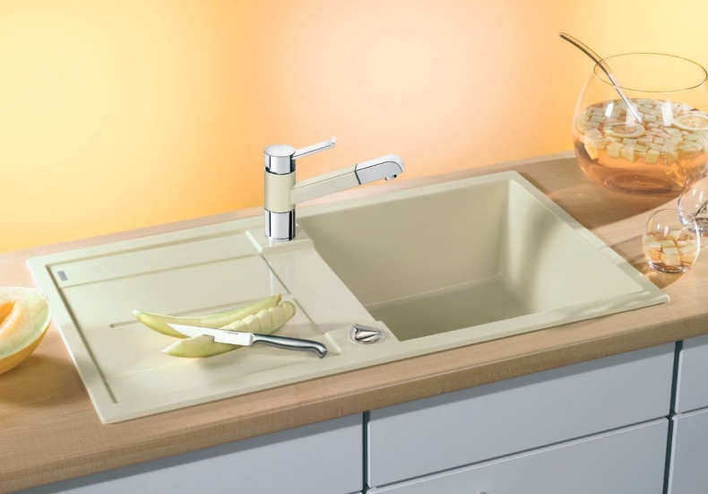 Мойка из гранита Blanco Metra бежевый  513038 - 1