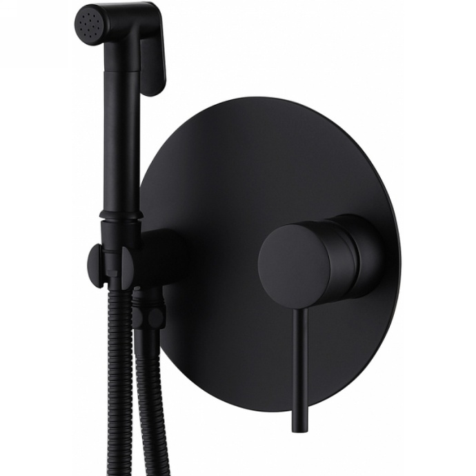 Гигиенический душ Abber Emotion черный матовый AF8826B - 0