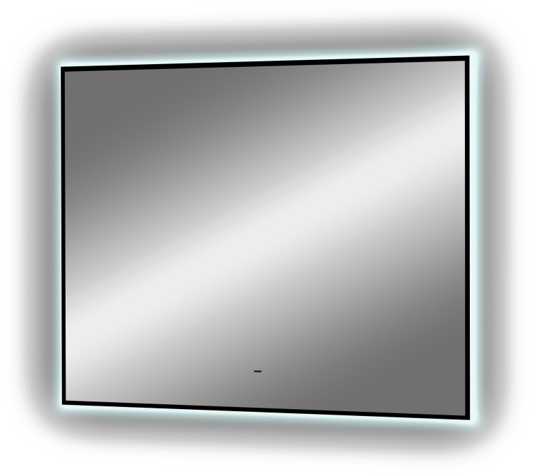 Зеркало DIWO Элиста 80 черное, с подсветкой ЗЛП1734 - 9
