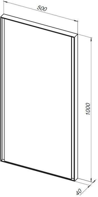 Зеркало Allen Brau Infinity 50х100 с подсветкой белый 1.21021.WT - 5