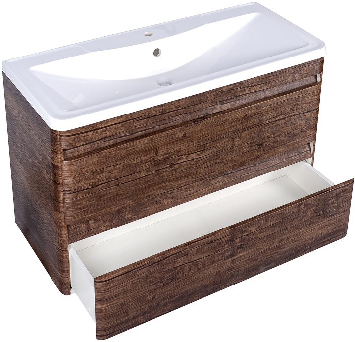 Мебель для ванной Style Line Атлантика 100 Люкс Plus, подвесная, старое дерево - 4