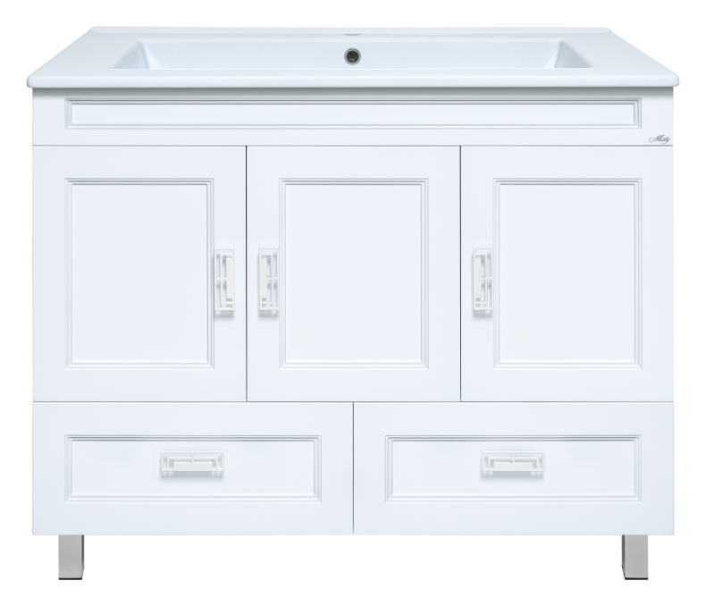 Тумба под раковину Misty Дива 105 белая глянцевая П-Див01105-0112Я - 0