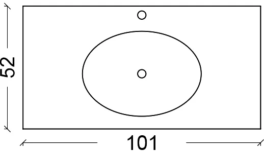Раковина - столешница Armadi Art NeoArt Monaco 100 бежевый 852-100-CP monaco - 2