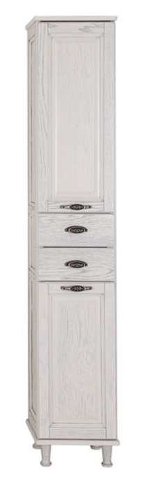 Шкаф-пенал Aquanet Тесса 35 жасмин, серебро 185811 - 2