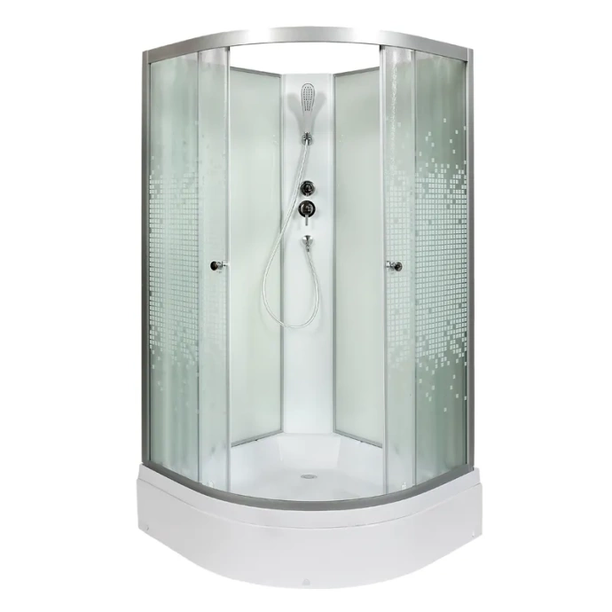 Душевая кабина Deto L 80х80 без крыши, хром  L780N - 0