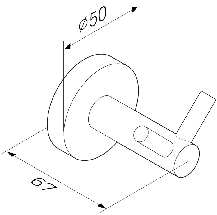 Крючок STWORKI Дублин HADB35600 двойной - 2