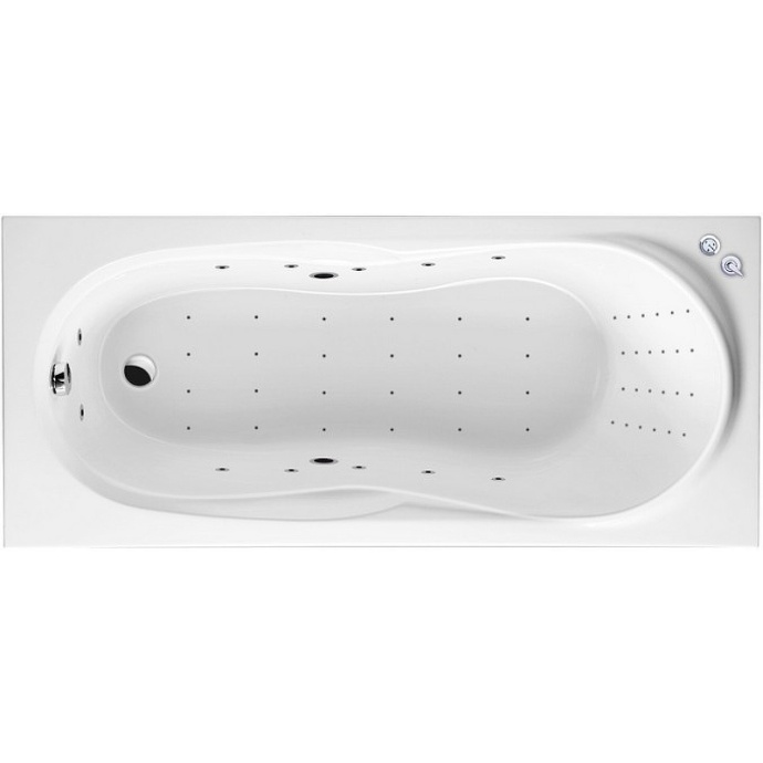 Акриловая ванна Excellent Sekwana 170х75 белая с гидромассажем WAEX.SEK17.NANO.CR - 0