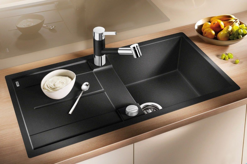 Мойка из гранита Blanco Metra черный  513044 - 1