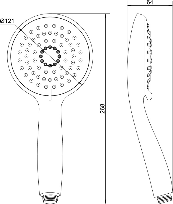 Душевая лейка Swedbe Calypso 5016 - 1