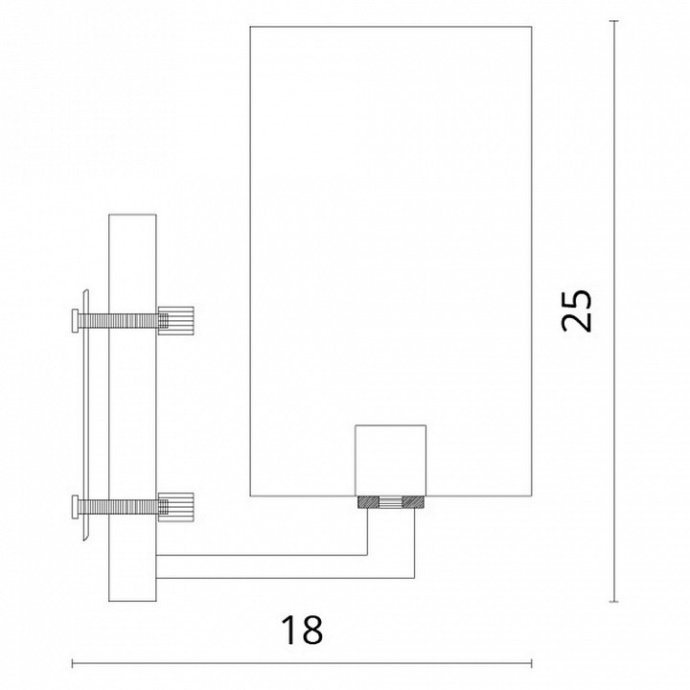 Бра Divinare Porta 5933/01 AP-1 - 2