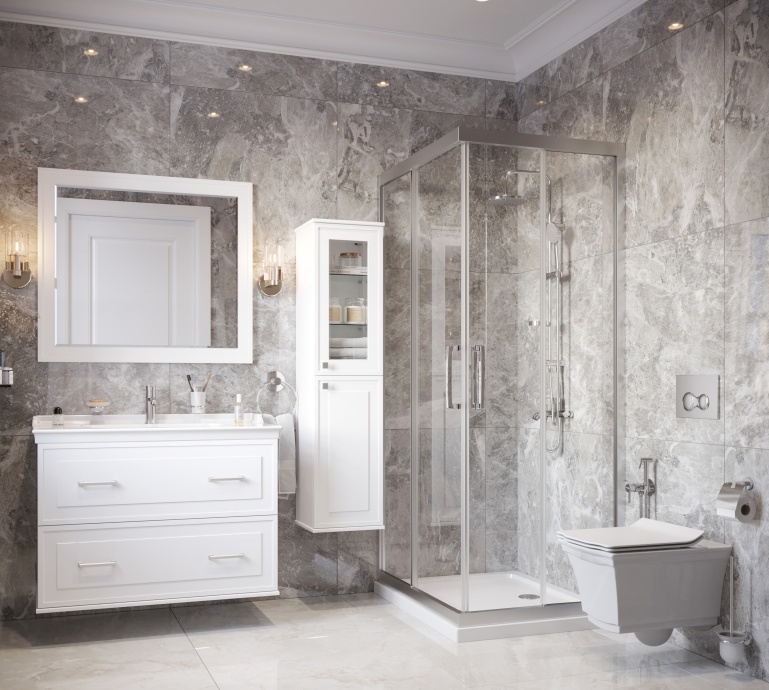 Тумба с раковиной STWORKI Хадстен 100 белая 540894 - 3