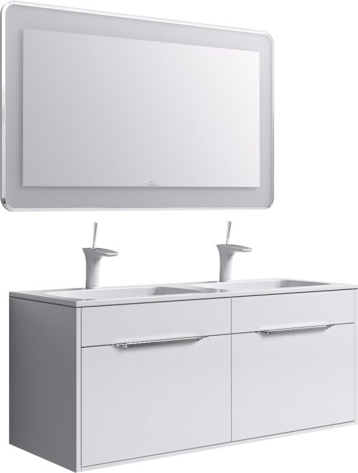 Тумба для комплекта Aqwella 5 stars Malaga 120 белая Mal.01.12 - 5